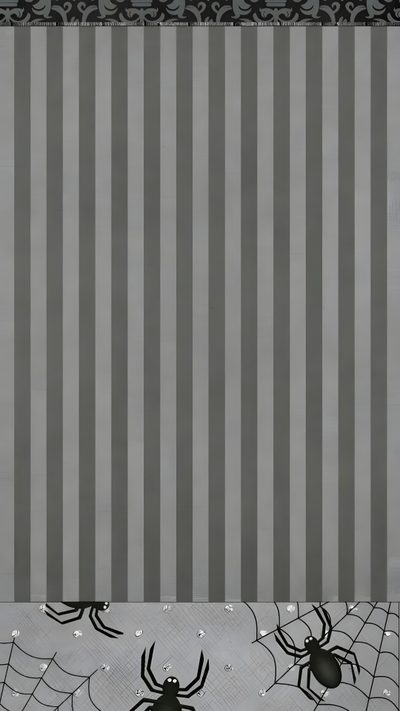 two spider webs are on the wall next to each other, with black and white stripes Halloween Loving Llamas - Grey Stripes Halloween Spider Webs, Gray Halloween, Spiderweb Phone,