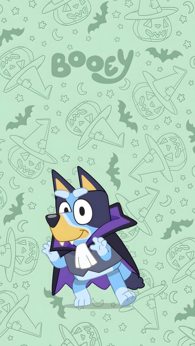 an image of a cartoon character on a green background Bluey Halloween Iphone Bingo Funny, Blues Clues, Halloween Inspo, Halloween Paper, Disney Drawings, light gray