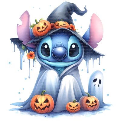 an image of a cartoon character with pumpkins Stitch Halloween Costume Cute Halloween Stitch Pictures, Halloween Stitch Pictures, Stitch Halloween Iphone, white