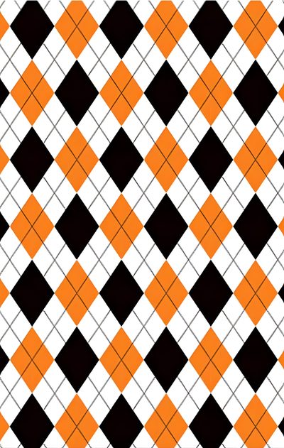 an orange and black checkered pattern is shown Halloween Argyle Autumn Themed Party Decorations, Diy Halloween Decor Ideas, Fall Argyle, light salmon