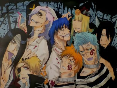 an image of some anime characters together Bleach Halloween Toshiro Halloween, Bleach Halloween, Bleach Halloween Art, Bleach Halloween Pfp, dim gray