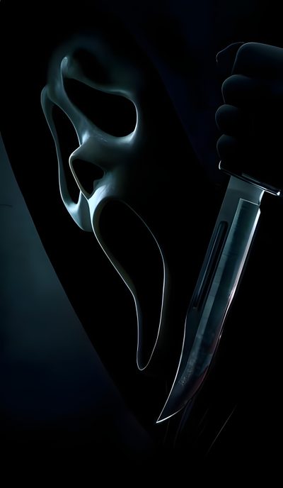 a person holding a knife in their hand with a scary mask on it's face Halloween Scary Scream Ghostface Comics, Scream Movie Poster, Heaven Tattoos, Small Sketchbook, black