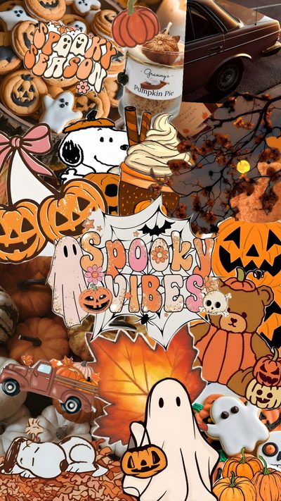 a pile of halloween stickers sitting on top of a table next to a car Cute Halloween For Car Seat Preppy Halloween Aesthetic, Preppy For Halloween, Preppy Halloween Collage, sienna