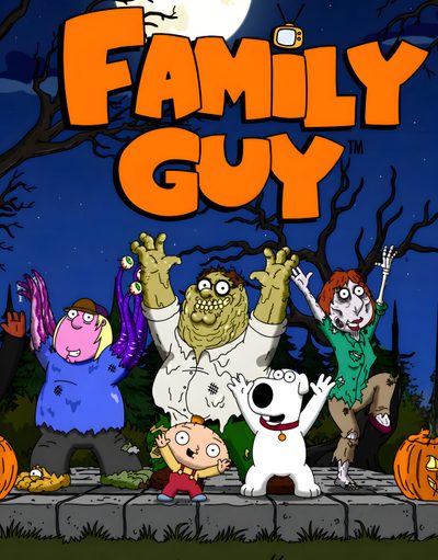the family guy movie poster with cartoon characters Family Guy Halloween Family Guy, dark slate gray