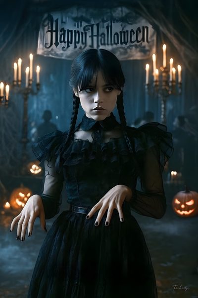 Thing Addams, Adams Family, Wednesday Movie, Уэнздей Аддамс, Tim Burton Films, Dress Up Day, Addams Family, Halloween Movies, Jenna Ortega Wednesday Addams Halloween Thing Addams, Adams Family, Wednesday Movie, Tim Burton Films, Dress Up Day, black