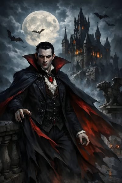 a man dressed as dracula in front of a castle Dracula Halloween Gothic Horror Vampire, Dracula Pictures, Vampires, Vampire Hd, Vampire Legends, black