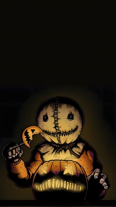 an image of a cartoon character holding a pumpkin Halloween Sam Halloween Decoration Ideas, Halloween Spooky Art, Pumpkin Carving Illustration, black
