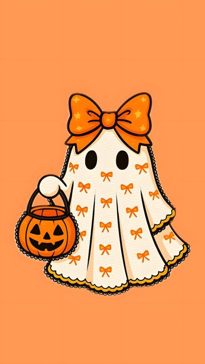 an orange and white dress with a pumpkin on the front, sitting next to a jack - o'- lantern Halloween Boo Halloween Orange White Orange Halloween, Halloween Cute, Halloween Backdrop, sandy brown