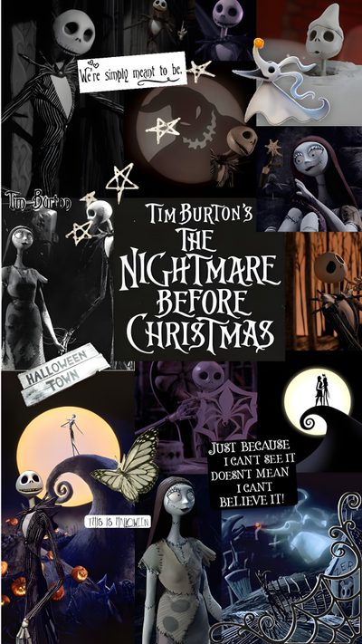 the nightmare before christmas collage with images from tim burton's film and movie characters This Is Halloween Nightmare Before Christmas Nightmare Before Christmas, Nightmare Before Christmas Halloween, Jack And Sally, black