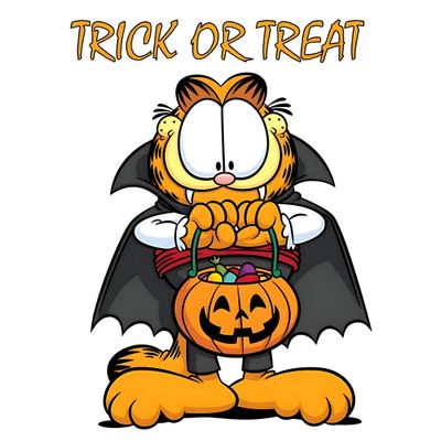 garfield the cat trick or treat Halloween Garfield Garfield Halloween, Garfield October, Garfield Witch, Halloween Garfield Pfp, white