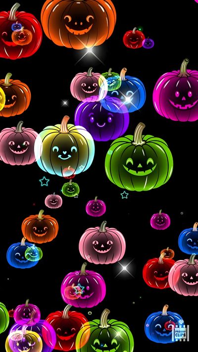 an image of halloween pumpkins in the dark Rainbow Halloween Cute Halloween Screen Savers, Halloween Screen Savers, Halloween Screensavers Iphone, black