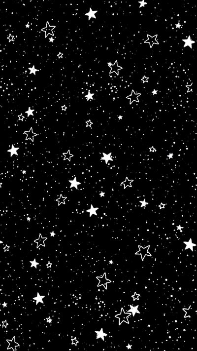 black and white stars wallpaper in the night sky Halloween Star Normal, Backgrounds Black, Stars, Starry, Star, Stars Pattern,