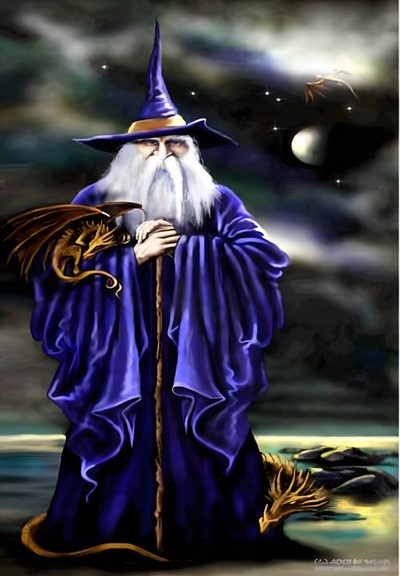an image of a wizard with a dragon in his hand Merlin Wizard Halloween Rainbow Purple Wizard Pics, Wizard Pic, Wizard Gif, Cool Wizard Gif, dark slate gray