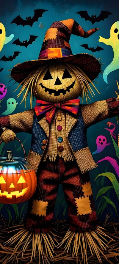 a scarecrow with a pumpkin in his hand Halloween Portrait Happy Halloween Scarecrow, Cute Scarecrow, Scarecrow, Scary Scarecrow, black