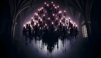 Goth Fashion, Desktop Wallpaper, Iphone Wallpaper Halloween Chandelier Goth Fashion, Desktop, Iphone, black