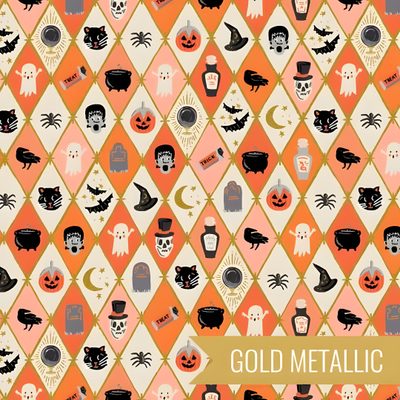 an orange and black pattern with halloween icons on it Owl Argyle - Retro Halloween Orange Company Halloween, Halloween Graphics, Halloween Ii, sandy brown