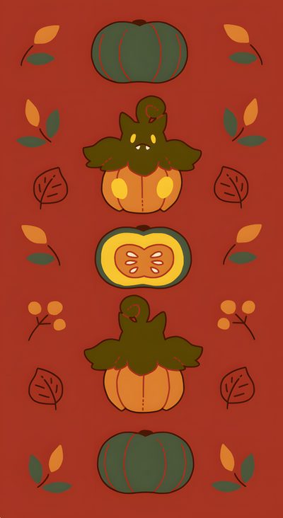 pumpkins and leaves on a red background Halloween Torterra Pokémon Halloween, Fall Pokemon, Halloween Pokémon, Halloween Pokemon, brown