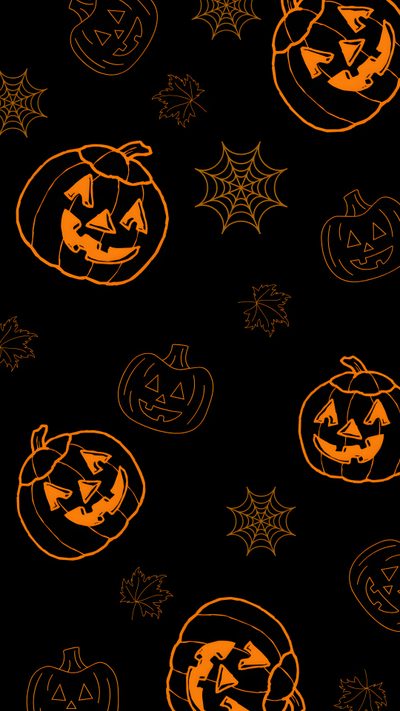 an orange and black background with halloween pumpkins Halloween Orange And Black Halloween Iphone, Halloween, Photo Halloween, Pumpkin, Image Halloween,