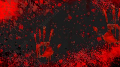 red paint splattered over black background with two hands reaching up to each other Halloween Blood Blood Background 4k, Blood Ppt Background, Blood Powerpoint Background, black