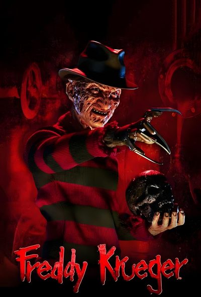 the poster for friday kreger's upcoming horror movie, it is creepy Halloween Freddy Kruger Freddy Krueger Pictures, Freddy Krueger Art, Freddy Costume, Horror Movie Icons, black