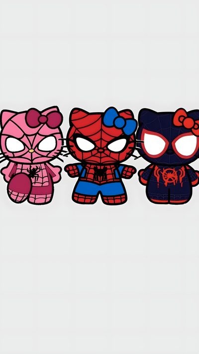 three paper dolls are lined up in the same row, one is pink and one is blue Trio Halloween Super Hero Trios, Group Names For Trios, Trio Wall Paper, 3 Besties Drawing Easy, gainsboro
