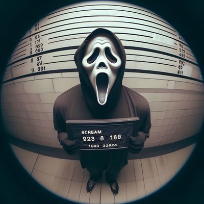a man in a black hoodie holding a sign with the words scream on it Halloween Scream Funny Ghost Face Aesthetic, Ghostface Aesthetic, Ghostface Scream, dark slate gray