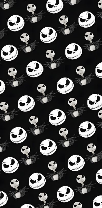 an image of the faces of jack and sally Cute Halloween Jack Skellington Jack And Sally Phone, Jack Skellington Ipad, Jack Background, black