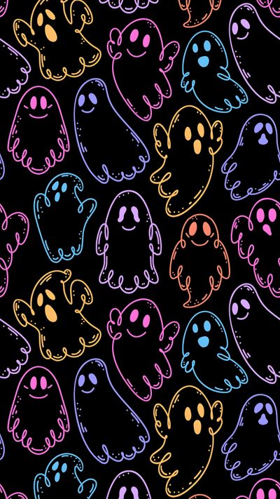Cute Spooky Wallpaper Iphone, Halloween Wallpaper Samsung, Fun Halloween Phone Backgrounds, Spooky Phone Backgrounds, Cute Spooky Phone Wallpaper, Halloween Pattern Iphone Wallpaper, Neon Halloween Wallpaper Iphone, Neon Ghost Wallpaper, Colorful Ghost Wallpaper Neon Halloween Pattern Cute Spooky Iphone, Halloween Samsung, Fun Halloween Phone Backgrounds, black