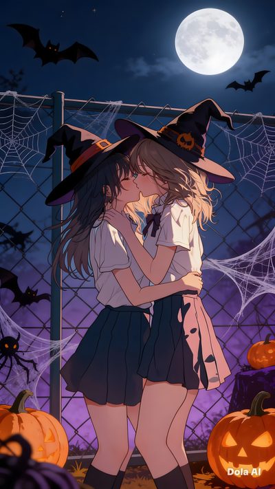 Halloween Sapphic Halloween Halloween, dark slate gray