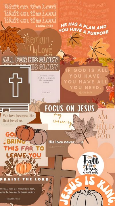 a collage of thanksgiving cards with the words jesus and an image of a cross Cute Christian Halloween Preppy Aesthetic Thanksgiving, Thanksgiving For Girls, Thanksgiving Background Bible Verse, peru