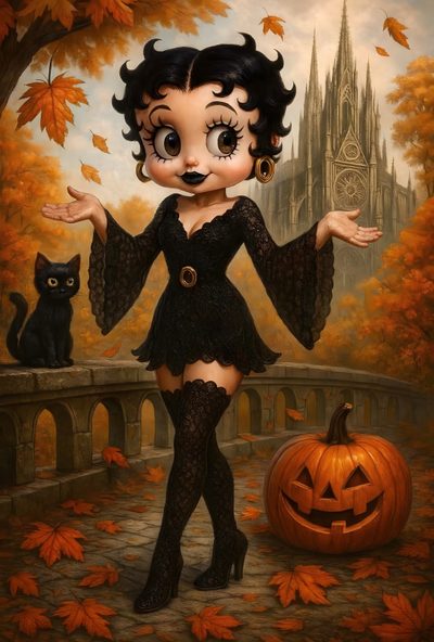Betty Boop Halloween, Halloween Wallpaper Cute, Thanksgiving Images, Black Betty Boop, Betty Boop Cartoon, Betty Boop Art, Betty Boop Pictures, Black Betty, Funny Cartoon Quotes Betty Boop Halloween Betty Boop Halloween, Halloween Cute, Thanksgiving Images, Black Betty Boop, saddle brown