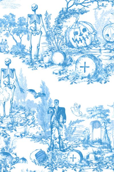 Halloween Toile, Toile De Jouy Pattern, Modern Toile, Zodiac Toile Pattern, Spooky Toile Wallpaper, Santa Toile De Jouy Pattern, Vintage Toile De Jouy Print, Oberkampf Toile De Jouy Fabric, Adventure Inspiration Halloween Toile Halloween Toile, Toile De Jouy Pattern, Modern Toile, Zodiac Toile Pattern, alice blue