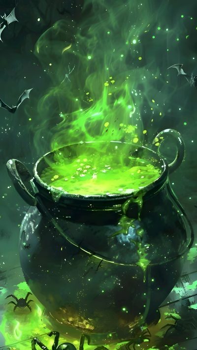 Green Witch's Cauldron With Skull, Cauldron With Green Liquid, Green Potion In Cauldron, Cauldron Wallpaper Iphone, Green Potion Cauldron Art, Bubbling Cauldron Wallpaper, Wallpaper Witches Cauldron Background, Green Potion Cauldron, Halloween Background Cauldron Halloween Spooky Cauldron Snakes Potions Green Witch's Cauldron With Skull, Cauldron With Green Liquid, Green Potion In Cauldron, dark slate gray