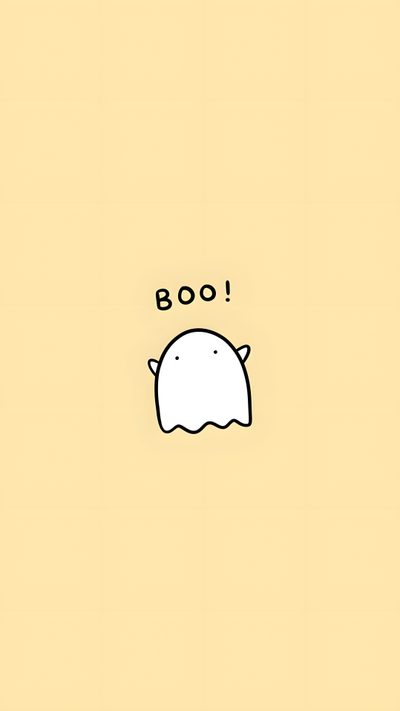 an animal with the words boo written on it Cute Yellow Halloween Snapchat Ghost Yellow Background, Cute Yellow Halloween, Booo Aesthetic, pale goldenrod