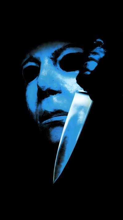 a person with a knife in their hand Halloween Franchise Michael Myers Iphone, Michele Myers, Backgrounds Michael Myers, black
