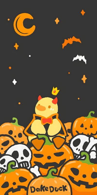 a bunch of pumpkins that are sitting in the grass with skulls and bones on them Halloween Duck Halloween Duck, Fall Duck, Killer Duck, Halloween Ducks, dark slate gray