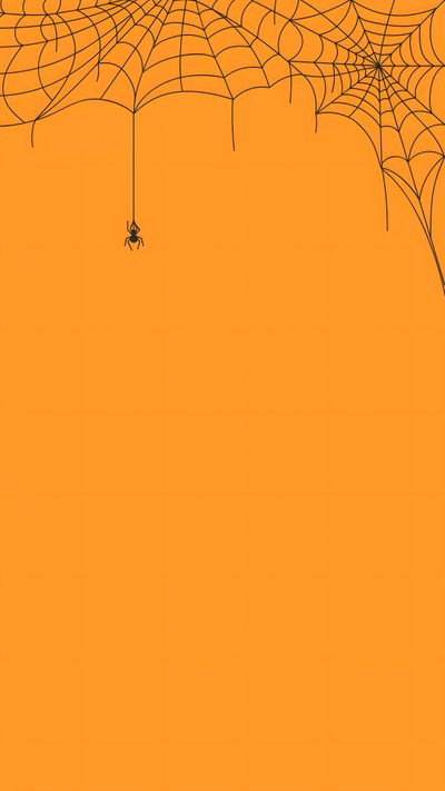 an orange background with spider webs on it Halloween Orange Background Halloween Aura, Halloween Background For Newsletter, Light Halloween Background,