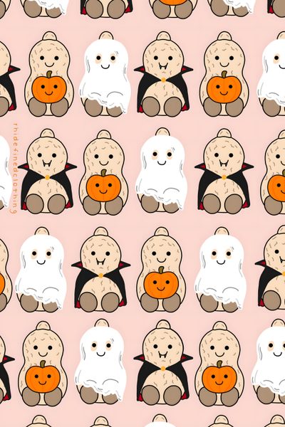 a pink background with many small stuffed animals on it's sides and pumpkins in their mouths Jellycat Halloween Pink Snoopy Halloween, Clifford Halloween, Halloween Squishmallows, bisque