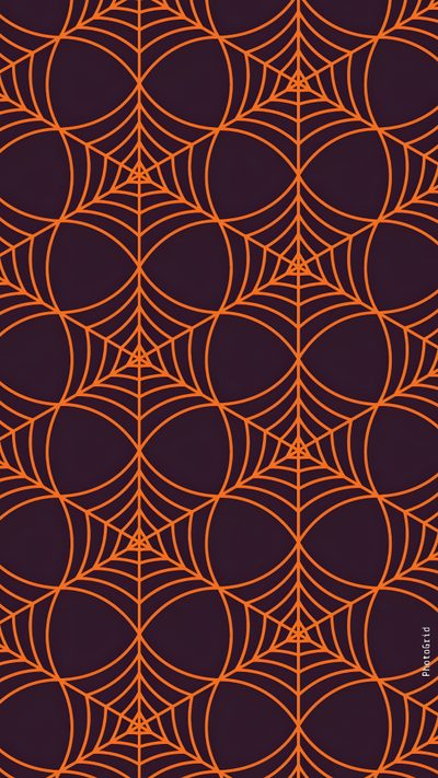 an orange and black background with circles Halloween Circle Geometric In Ochre Halloween Spider Webs, Halloween Iphone Aesthetic Orange, Halloween Plaid Background 4k, dark slate gray