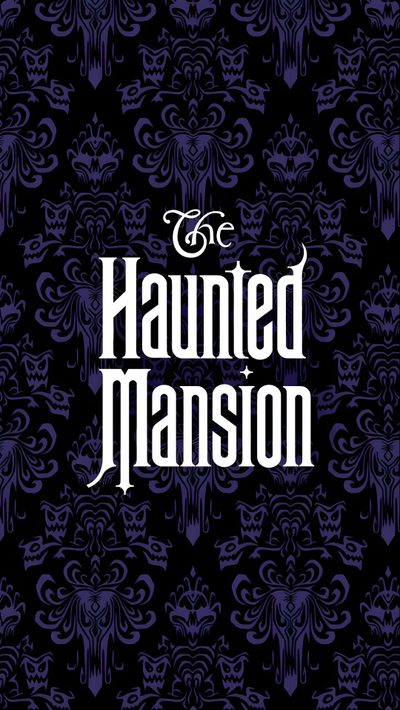 the book cover for the novel's title is shown in purple and black, with ornate Haunted Mansion Halloween Halloween Party Invitation Ideas, Halloween Themed Decor, Haunted Mansion Logo On Purple Background, black