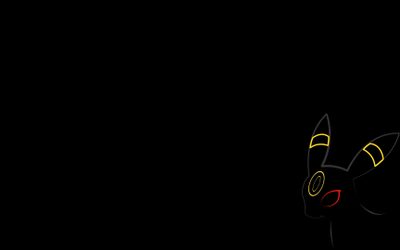 a black background with yellow and red lines in the shape of an animal's head Umbreon Halloween 1920x1080 Umbreon Ipad, Umbreon Banner, Umbreon Pc, Umbreon Black Background,