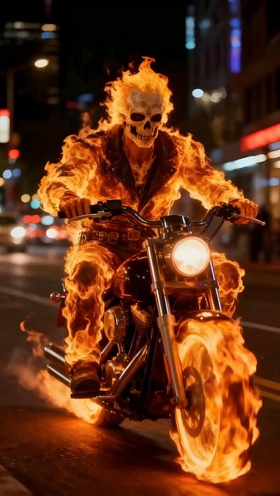 a man riding on the back of a motorcycle covered in fire while wearing a skeleton mask Halloween Motorcycle Image Illusion, Snake Eyes Gi Joe, Ghost Rider, Funny Dancing Gif, Dollars Money, maroon
