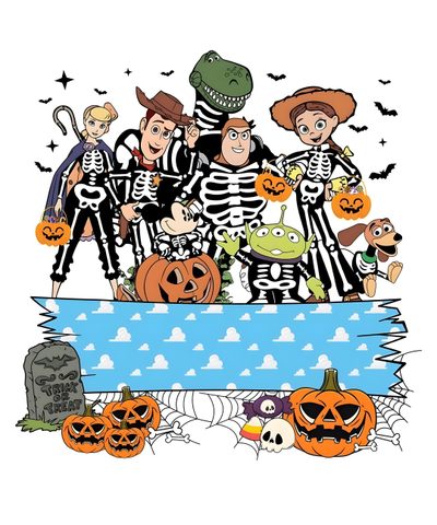 a group of people dressed up in halloween costumes Toy Story Halloween Toy Story Halloween, Toy Story Halloween Clip Art, Pixar Halloween, white