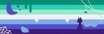 an image of spider webs in the sky Gay Halloween Mlm Flag Gif, Moon Gay Flag, Boogender Pride Flag, Halloween Pan Flag, medium turquoise