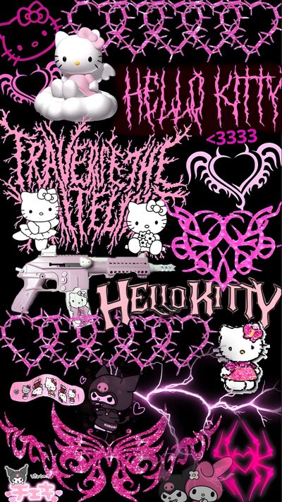 Goth Y2k Hello Kitty Wallpaper, Wallpaper Chola Hello Kitty Wallpaper, Emo Hello Kitty Y2k Wallpaper, Pink Emo Hello Kitty Wallpaper, Cute Emo Hello Kitty Wallpaper, Hello Kitty Background Emo, Alt Hello Kitty Wallpaper, Wallpaper Hello Kitty Emo, Hello Kitty Emo Aesthetic Wallpaper Hello Kitty Y2k Halloween Goth Y2k Hello Kitty, Chola Hello Kitty, Emo Hello Kitty Y2k, black