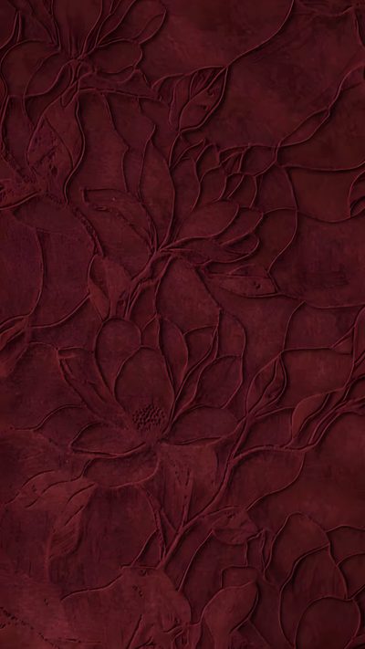 a close up view of a red wallpaper with flowers and leaves on the surface Aesthetic Halloween Flower Red Vine Aesthetic, Aesthetic Trendy, Red Themed Aesthetic, Bold Background, maroon