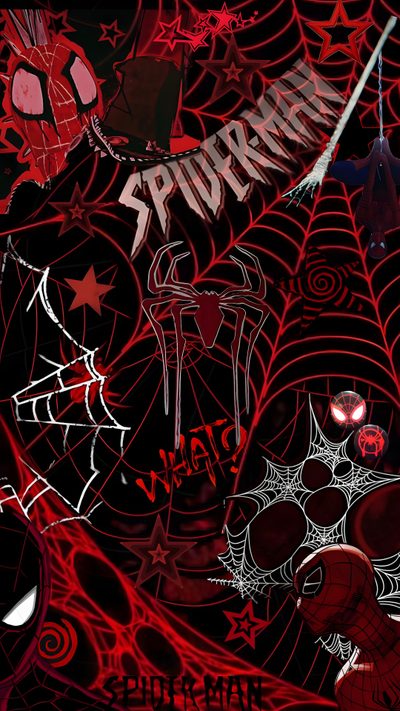 the spiderman wallpaper is red and black Halloween Spider Man Cute Images For, Spiderman Pictures, Spiderman Art, Spiderman Lockscreen, black