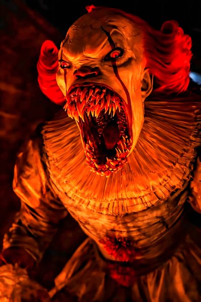 a creepy clown with his mouth open and teeth wide open Halloween Scary Pennywise Pennywise Real Face, Pennywise Horror, It Clown, Pennywise Sharp Teeth, maroon