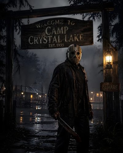 Jason Vorhees Art, Halloween Live Wallpaper, Jason Horror, Jason Friday, Jason Vorhees, Movie Artwork, Horror Movie Icons, Classic Horror Movies, Halloween Horror Movies Camp Crystal Lake Halloween Jason Vorhees Art, Halloween Live, Jason Horror, Jason Friday, black