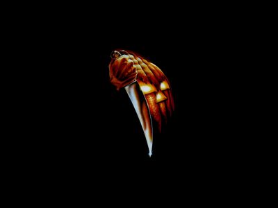 an orange and white umbrella on a black background Halloween 1978 Iphone Halloween, Ghostemane Type Beat, Dark Boom Bap Type Beat, Best Halloween Movies, black